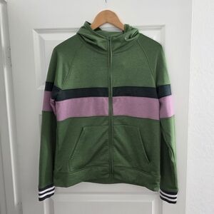 Cotopaxi Women's Green Color Block Hoodie. Size M.